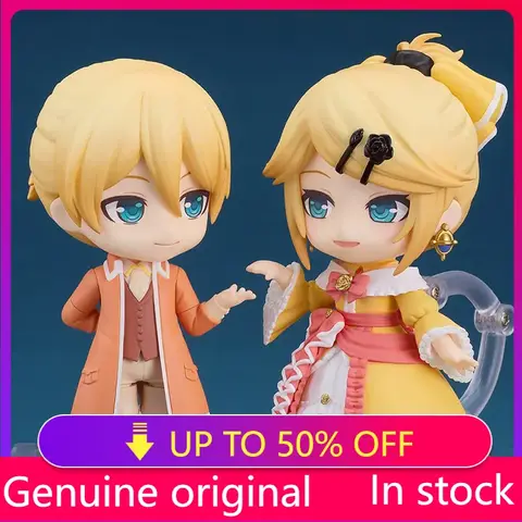 Kagamine Len/Kagamine Rin Action Figures Figurine Kawaii Clay Man Collect Model Q Version Model Desk Cartoon Decor Toy Kid Gift
