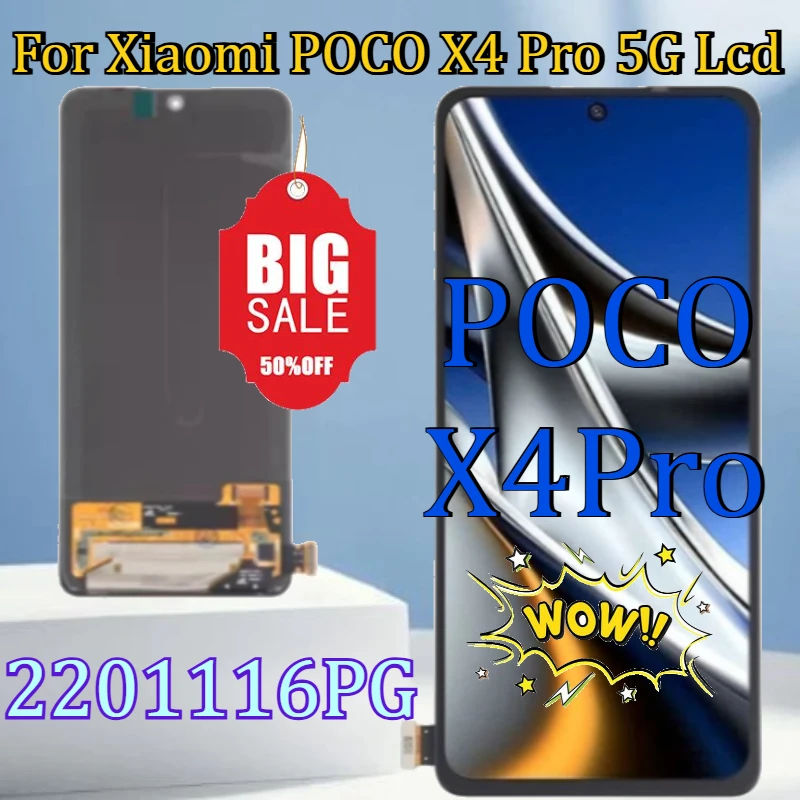 For Xiaomi POCO X4 Pro 5G Lcd Display Touch Screen with Frame Replacement TFT/OLED For Poco X4 Pro 5G 2201116PG Display Screen
For Xiaomi POCO X4 Pro 5G Lcd Display Touch Screen with Frame Replacement TFT/OLED For Poco X4 Pro 5G 2201116PG Display Screen