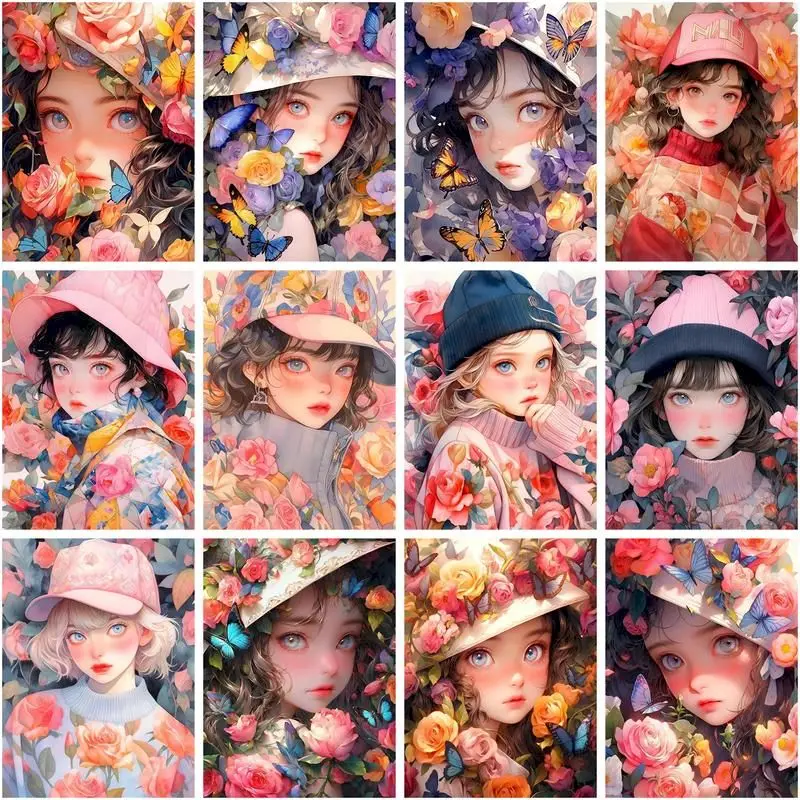GATYZTORY Oil Painting By Number Flower Girl Paint On Canvas Pictures By Number Figure DIY 40x50cm Frame Home Decoration
GATYZTORY Oil Painting By Number Flower Girl Paint On Canvas Pictures By Number Figure DIY 40x50cm Frame Home Decoration