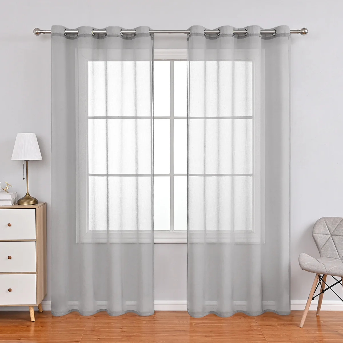 Curtain White Sheer Solid Simple Living Room Bedroom Window Treatment Grommet Top Modern Style Curtains 2 Panels Home Decoration
Curtain White Sheer Solid Simple Living Room Bedroom Window Treatment Grommet Top Modern Style Curtains 2 Panels Home Decoration