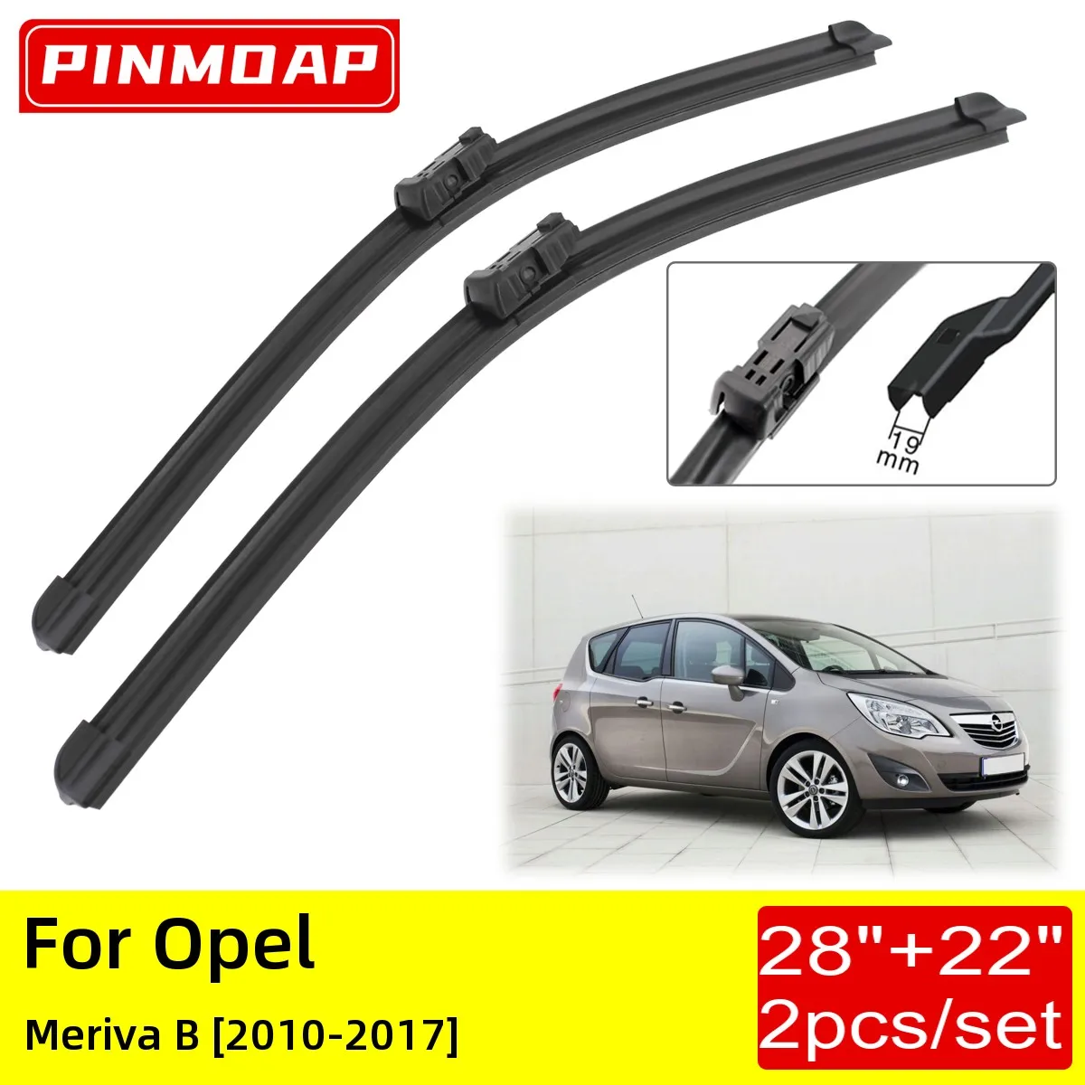For Opel Meriva B 2010 2011 2012 2013 2014 2015 2016 2017 Front Wiper Blades Brushes Cutter Accessories
For Opel Meriva B 2010 2011 2012 2013 2014 2015 2016 2017 Front Wiper Blades Brushes Cutter Accessories