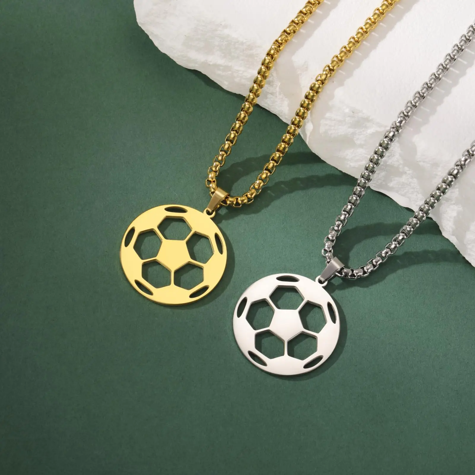 Dreamtimes Soccer Necklace for Men Sports Ball Pendant Necklace Football Necklace Trendy Jewelry Sport Gifts for Athletes
Dreamtimes Soccer Necklace for Men Sports Ball Pendant Necklace Football Necklace Trendy Jewelry Sport Gifts for Athletes