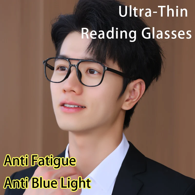 Ultra-Thin Blue Light Blocking Reading Glasses for Men With Lightweight TR90 Full Frame Lightweight Readers Classic Trend
Ultra-Thin Blue Light Blocking Reading Glasses for Men With Lightweight TR90 Full Frame Lightweight Readers Classic Trend