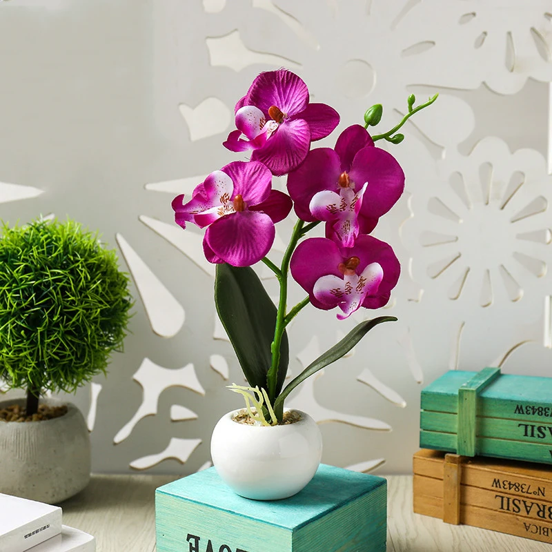 Four-headed Phalaenopsis Bonsai Artificial Flower Four Heads Fake Potted Plant Phalaenopsis Bonsai Decoration Home Decoration
Four-headed Phalaenopsis Bonsai Artificial Flower Four Heads Fake Potted Plant Phalaenopsis Bonsai Decoration Home Decoration