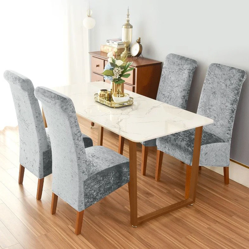 2 Types Size Shiny Velvet Fabric Chair Cover Luxury Long Back Chair Covers For Dining Room Christmas Party Wedding Banquet Hotel
2 Types Size Shiny Velvet Fabric Chair Cover Luxury Long Back Chair Covers For Dining Room Christmas Party Wedding Banquet Hotel