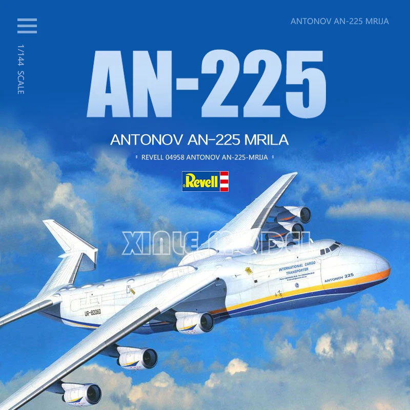 Revell Plastic Assembled Aircraft Model Kit 04958 Antonov An-225 Strategic Transport Aircraft Model 1/144
Revell Plastic Assembled Aircraft Model Kit 04958 Antonov An-225 Strategic Transport Aircraft Model 1/144