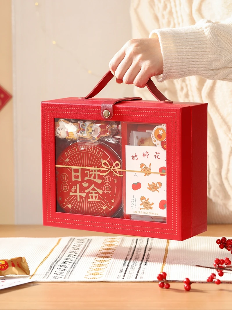 Red Window Opening Handheld Year Gift Box Paaging Box 2026 New Year Emp Box for Premium Gifts Chinese New Year Supp...
Red Window Opening Handheld Year Gift Box Paaging Box 2026 New Year Emp Box for Premium Gifts Chinese New Year Supp...