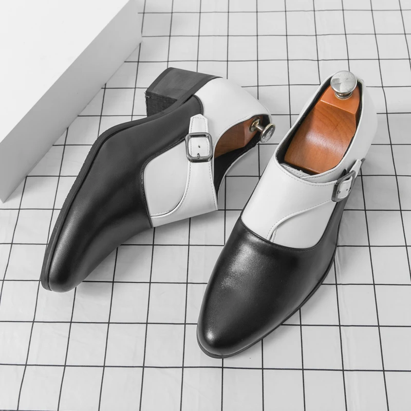 Men's Party Suit Leather Shoes Classic minimalist style Work or office 38-46 Fashion adult leather shoes Black and white
Men's Party Suit Leather Shoes Classic minimalist style Work or office 38-46 Fashion adult leather shoes Black and white