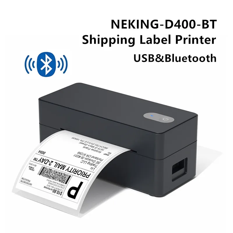  D400 Bluetooth Thermal Label Printer Wireless Small Shipping Label Printer 4X6 Compatible with iPhone Android Mac Windows
D400 Bluetooth Thermal Label Printer Wireless Small Shipping Label Printer 4X6 Compatible with iPhone Android Mac Windows