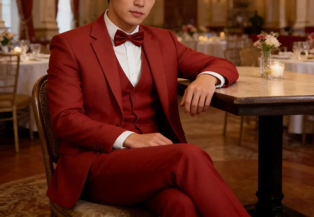 Solid Color 3-Piece Men's Terno Formal Suit Slim Fit Smoking Set with Jacket Pants and vest
Solid Color 3-Piece Men's Terno Formal Suit Slim Fit Smoking Set with Jacket Pants and vest