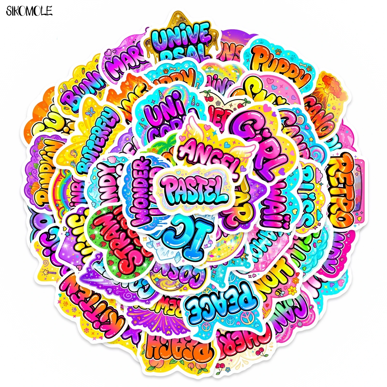 10/30/50PCS Cartoon Explosion Effect Text Stickers Book DIY Skateboard Toys Guitar Luggage Suitcase Decoration Graffiti Sticker
10/30/50PCS Cartoon Explosion Effect Text Stickers Book DIY Skateboard Toys Guitar Luggage Suitcase Decoration Graffiti Sticker