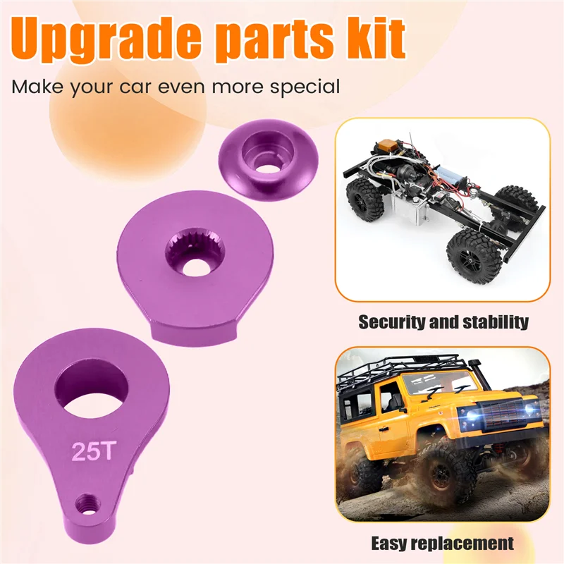 25T Steering Servo Arm Horn For RC Crawler Car Large Torque Digital Servo Upgrade Parts
25T Steering Servo Arm Horn For RC Crawler Car Large Torque Digital Servo Upgrade Parts