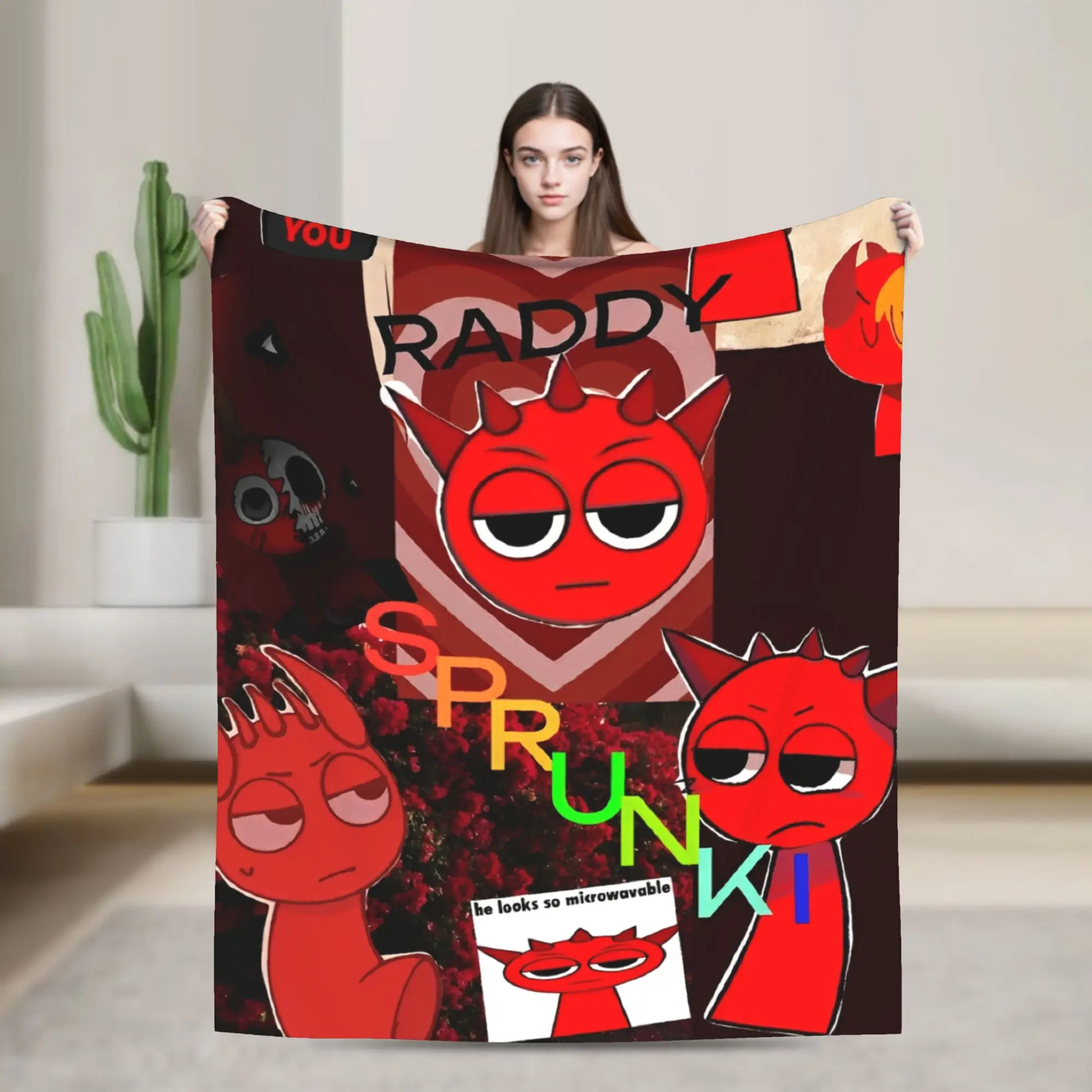Warm Soft Blankets Airplane Travel Sprunki Game Cartoon Throw Blanket Flannel Bedspread For Bedroom Comfortable Sofa Bed Cover
Warm Soft Blankets Airplane Travel Sprunki Game Cartoon Throw Blanket Flannel Bedspread For Bedroom Comfortable Sofa Bed Cover