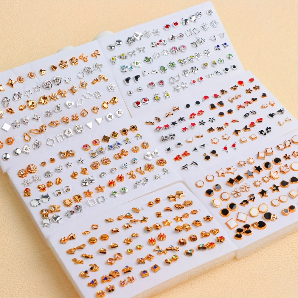 72Pairs Elegant Earrings Set Mini Flower Heart Stud Earrings Fashion Women Jewelry Party Dance Earring Random Style Friend Gift
72Pairs Elegant Earrings Set Mini Flower Heart Stud Earrings Fashion Women Jewelry Party Dance Earring Random Style Friend Gift