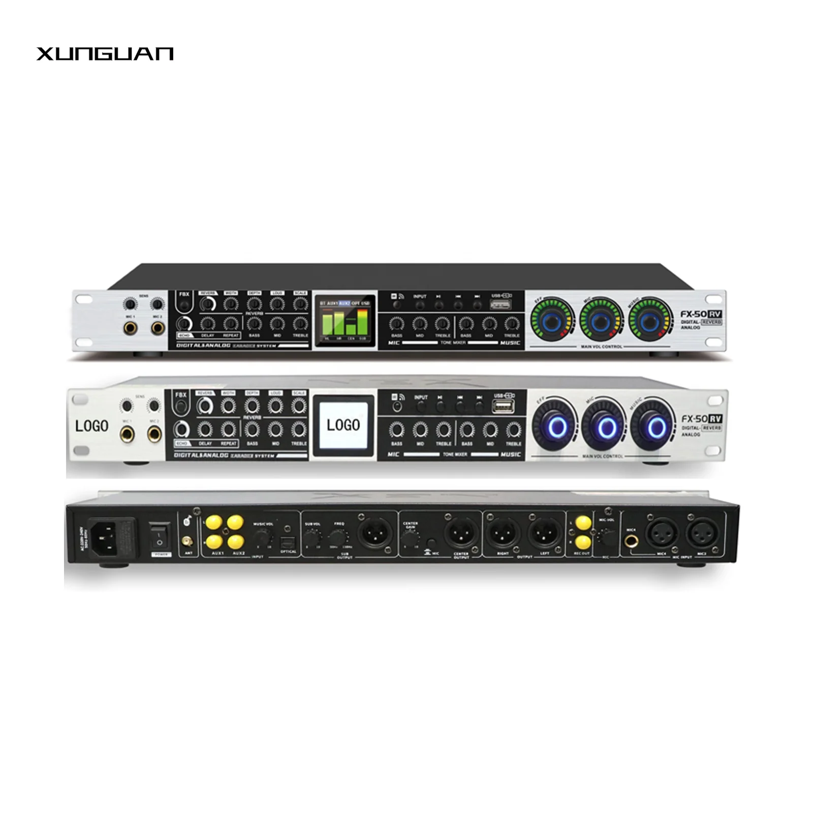 FX50RV Digital-analog Video Processor Audio Effector Dual-mode Reverberation Processing Pre-effects Amplifier
FX50RV Digital-analog Video Processor Audio Effector Dual-mode Reverberation Processing Pre-effects Amplifier