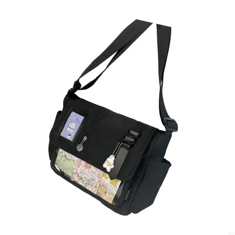 Stylish Japanese School Theme Nylon Crossbody Bag for Anime Aficionados Large Capacity Shoulder Bag for Various Occasion 517D
Stylish Japanese School Theme Nylon Crossbody Bag for Anime Aficionados Large Capacity Shoulder Bag for Various Occasion 517D