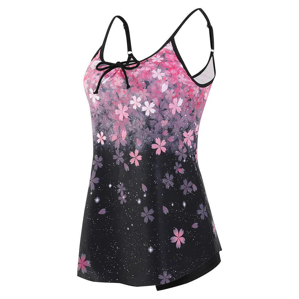 Tropical Print Fashion Two Piece Set Tankini, Summer Sexy Bikini Swimsuits, Women's Swimwear & Clothing Beachwear
Tropical Print Fashion Two Piece Set Tankini, Summer Sexy Bikini Swimsuits, Women's Swimwear & Clothing Beachwear