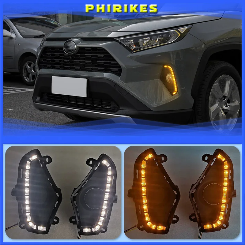 For Toyota RAV4 2019 2020 Yellow Turn Signal Function Waterproof ABS 12V Car DRL LED Daytime Running Light With Fog Lamp Hole
For Toyota RAV4 2019 2020 Yellow Turn Signal Function Waterproof ABS 12V Car DRL LED Daytime Running Light With Fog Lamp Hole