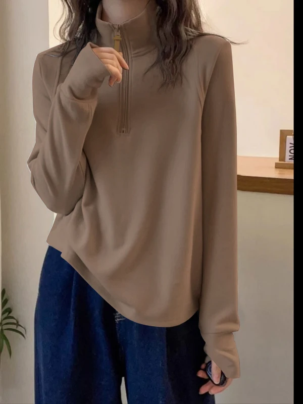 Женская двусторонняя вельветовая кофта свободного кроя с молнией и воротником-стойкой в американском ретро-стиле для осени и зимы
Женская двусторонняя вельветовая кофта свободного кроя с молнией и воротником-стойкой в американском ретро-стиле для осени и зимы