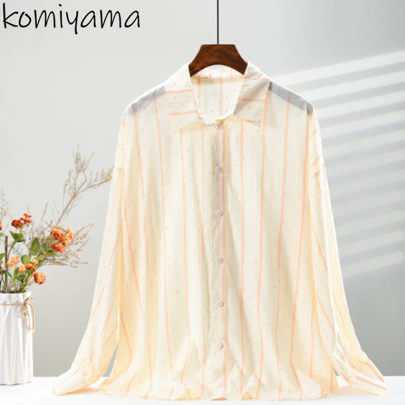 Diamond Stripe Shirts & Blouses Spring Autumn Women 2025 Blusas Long Sleeve Ropa Mujer Laple Neck Camisas Blusa
Diamond Stripe Shirts & Blouses Spring Autumn Women 2025 Blusas Long Sleeve Ropa Mujer Laple Neck Camisas Blusa