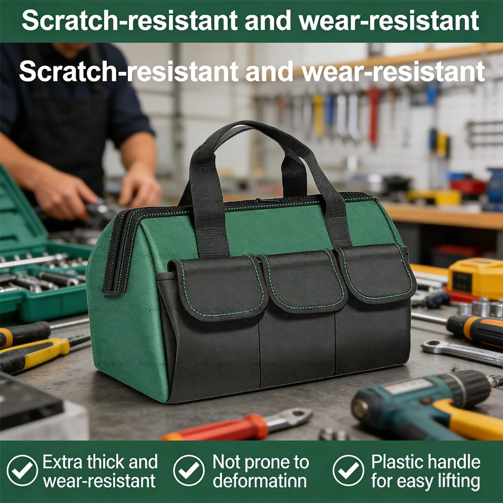 Многофункциональная сумка для инструментов из оксфордской ткани с множеством карманов, износостойкая рабочая сумка для электриков и домашнего использования
Многофункциональная сумка для инструментов из оксфордской ткани с множеством карманов, износостойкая рабочая сумка для электриков и домашнего использования