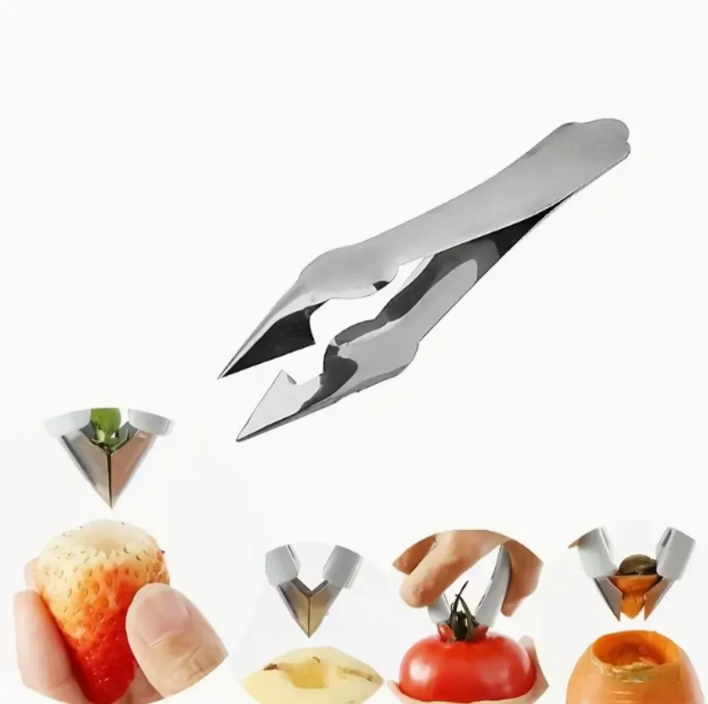 New Practical Strawberry Peeler, Pineapple Corer and Slicer, Stainless Steel Kitchen Utensil, Pineapple Slicer with Clips
New Practical Strawberry Peeler, Pineapple Corer and Slicer, Stainless Steel Kitchen Utensil, Pineapple Slicer with Clips