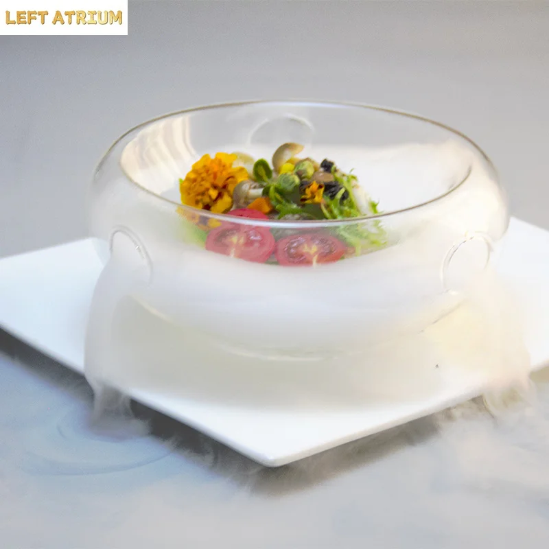 Heat Resistant Transparent Double Glass Bowl Fruit Salad Bowl Creative Hotel Specialty Dry Ice Bowl Kitchen Tableware
Heat Resistant Transparent Double Glass Bowl Fruit Salad Bowl Creative Hotel Specialty Dry Ice Bowl Kitchen Tableware