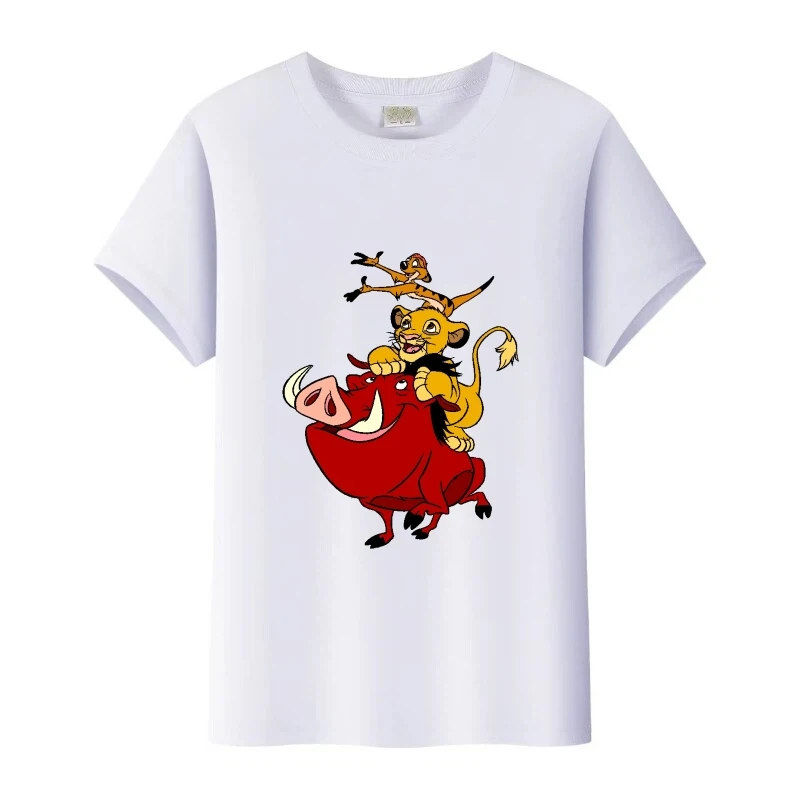 Cute Disney The Lion King Simba Graphics Girl O-Neck T-Shirt Women 90s Loose Tshirt Summer Boy Tops Man Blouses Unisex Kids Tees
Cute Disney The Lion King Simba Graphics Girl O-Neck T-Shirt Women 90s Loose Tshirt Summer Boy Tops Man Blouses Unisex Kids Tees