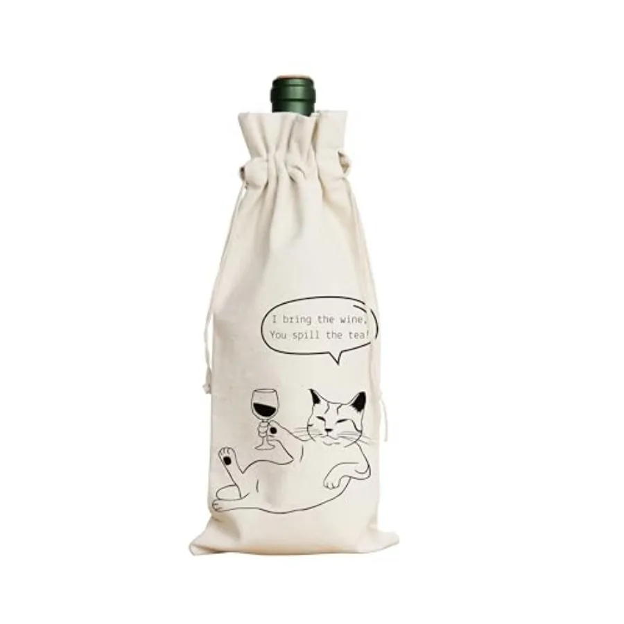 Wine Gift Bag Reusable - Cotton Linen Bottle Cover for Weddings, Engagements, New Job and Housewarming Gifts Inch
Wine Gift Bag Reusable - Cotton Linen Bottle Cover for Weddings, Engagements, New Job and Housewarming Gifts Inch