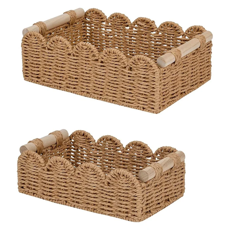 ABZV-For Over Toilet Storage Shelf Rope Scalloped Edge Decorative Baskets 2Pcs For Home, Living Room, Bedroom Toilets
ABZV-For Over Toilet Storage Shelf Rope Scalloped Edge Decorative Baskets 2Pcs For Home, Living Room, Bedroom Toilets