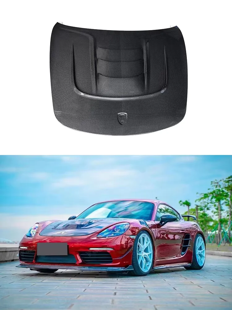 For Porsche 718 Boxster Cayman 2016+ Dry Carbon Fiber Car Front Bumper Engine Hood Bonnet Vent Cover Parts Upgrade Body kit
For Porsche 718 Boxster Cayman 2016+ Dry Carbon Fiber Car Front Bumper Engine Hood Bonnet Vent Cover Parts Upgrade Body kit