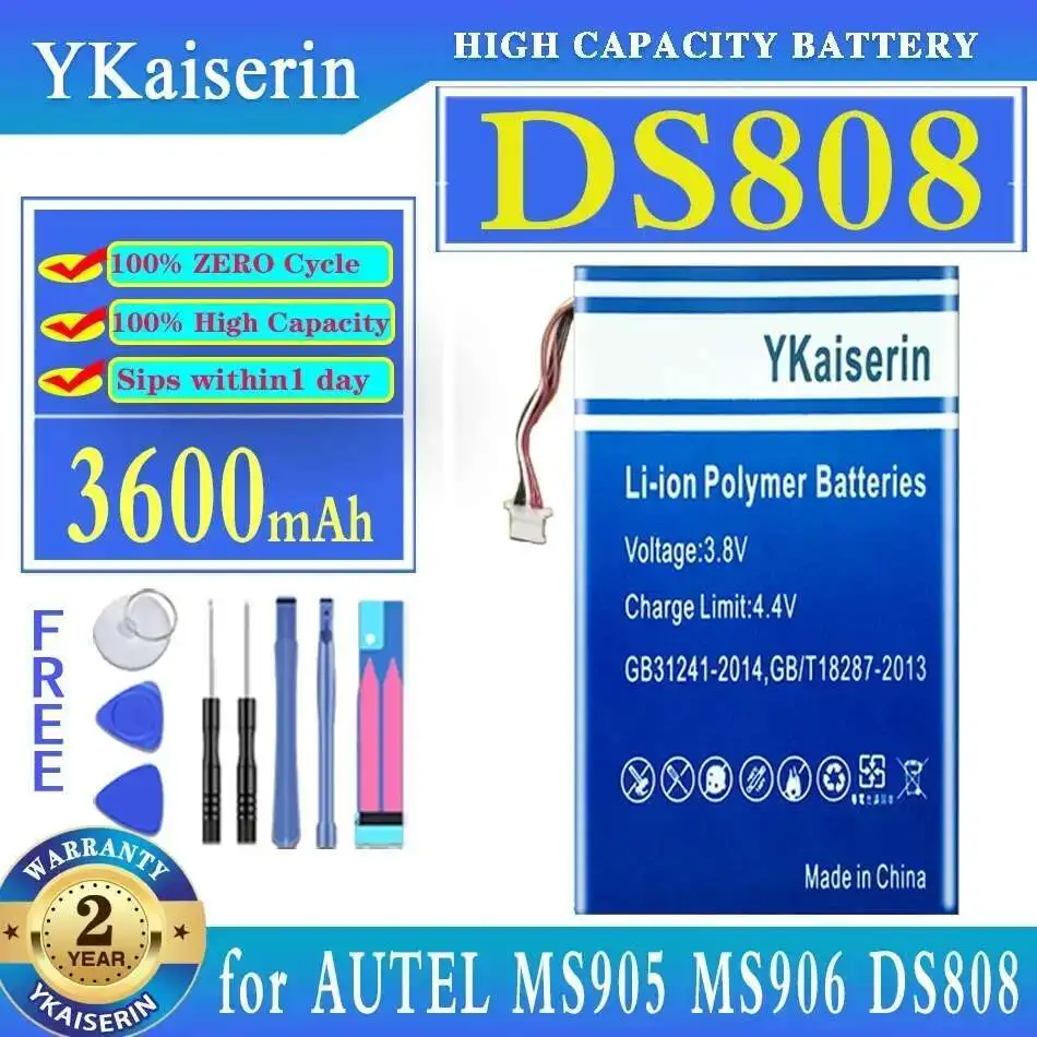 3600Mah Automotive Diagnostic Tool Battery High Compatibility Fast Charging For Autel MS905 MS906 CV MX808 808IM DS808 808TS BT
3600Mah Automotive Diagnostic Tool Battery High Compatibility Fast Charging For Autel MS905 MS906 CV MX808 808IM DS808 808TS BT