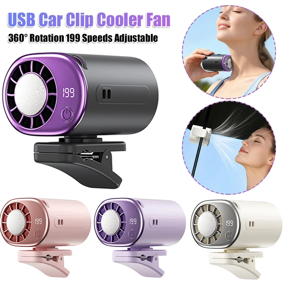 USB Portable Clip Fan with LED Display Backseat Cooling Fan 199 Speeds Adjustable for Infant Dogs Summer Road Trips
USB Portable Clip Fan with LED Display Backseat Cooling Fan 199 Speeds Adjustable for Infant Dogs Summer Road Trips