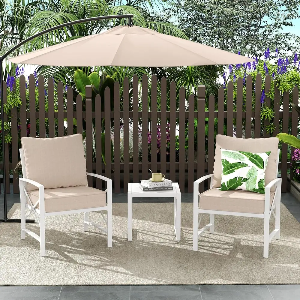 Patio Furniture 3-Piece Conversation Set, Outdoor Furniture Patio Chairs With Aluminum Frame And Coffee Table, Conversation
Patio Furniture 3-Piece Conversation Set, Outdoor Furniture Patio Chairs With Aluminum Frame And Coffee Table, Conversation