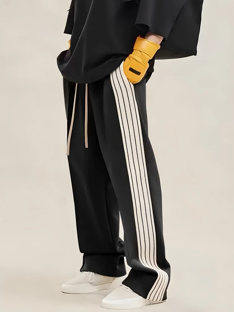 FOG MIKI Collaborative Streetwear Men's Loose Straight Leg Trousers Sweatpants Casual Spring Autumn Tee Stripe Design
FOG MIKI Collaborative Streetwear Men's Loose Straight Leg Trousers Sweatpants Casual Spring Autumn Tee Stripe Design