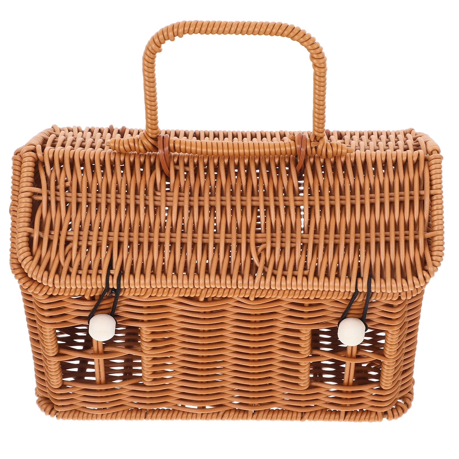 Rattan Woven Gift Basket Food Storage Desktop Brown Plastic Easter Baskets for Kids
Rattan Woven Gift Basket Food Storage Desktop Brown Plastic Easter Baskets for Kids