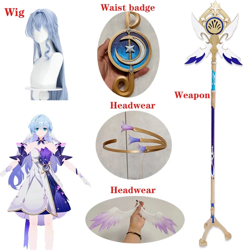 Robin Weapon Game Honkai Star Rail Costume Accessories Cosplay Wig Feather Headwear Hairpins Halloween Prop
Robin Weapon Game Honkai Star Rail Costume Accessories Cosplay Wig Feather Headwear Hairpins Halloween Prop