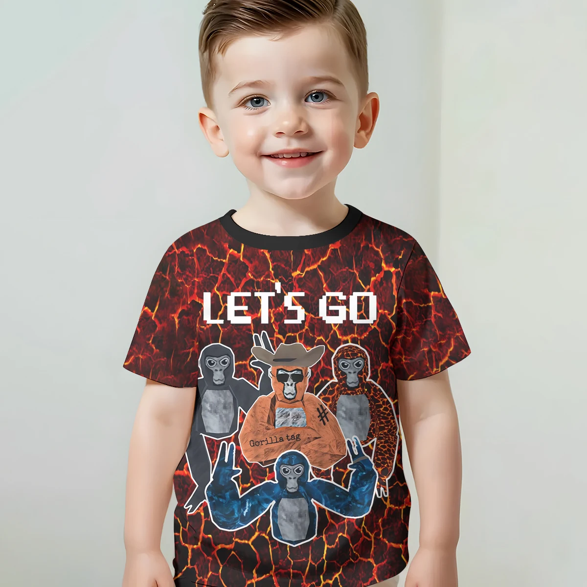 3D Print Cartoon Novelty Cool Gorilla tag Baby Clothing 5 to 14 Years Male Outdoor Clothes for Children Child Top Shirts
3D Print Cartoon Novelty Cool Gorilla tag Baby Clothing 5 to 14 Years Male Outdoor Clothes for Children Child Top Shirts