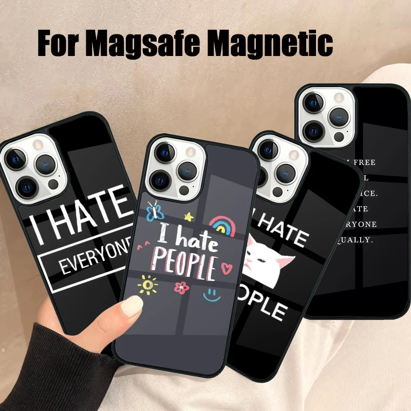 I Fcking Hate People Magsafe Phone Case For iPhone 16 15 14 13 12 11 Pro Max Plus Mirror Wireless Magnetic Cover
I Fcking Hate People Magsafe Phone Case For iPhone 16 15 14 13 12 11 Pro Max Plus Mirror Wireless Magnetic Cover