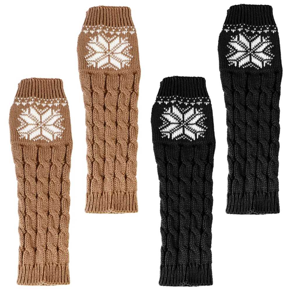 2 Pairs Warm Winter Gloves Black Arm Sleeves Christmas Protectors Practical Elbow Covers Moisture Absorption Breathable
2 Pairs Warm Winter Gloves Black Arm Sleeves Christmas Protectors Practical Elbow Covers Moisture Absorption Breathable
