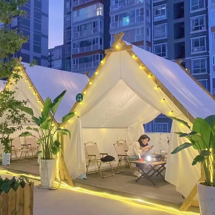 Hot Sale Outdoor Camping One Bedroom Use Waterproof Rainproof Canvas Dining Scenic Areas
Hot Sale Outdoor Camping One Bedroom Use Waterproof Rainproof Canvas Dining Scenic Areas
