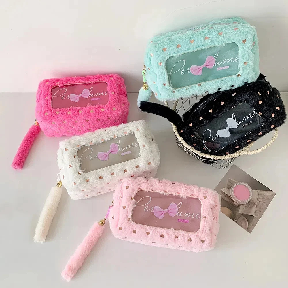 Plush PVC Y2K Bow Stationery Bag Desktop Storage Large Capacity Korean Style Pencil Case Cosmetics Card Pen Aesthetic
Plush PVC Y2K Bow Stationery Bag Desktop Storage Large Capacity Korean Style Pencil Case Cosmetics Card Pen Aesthetic