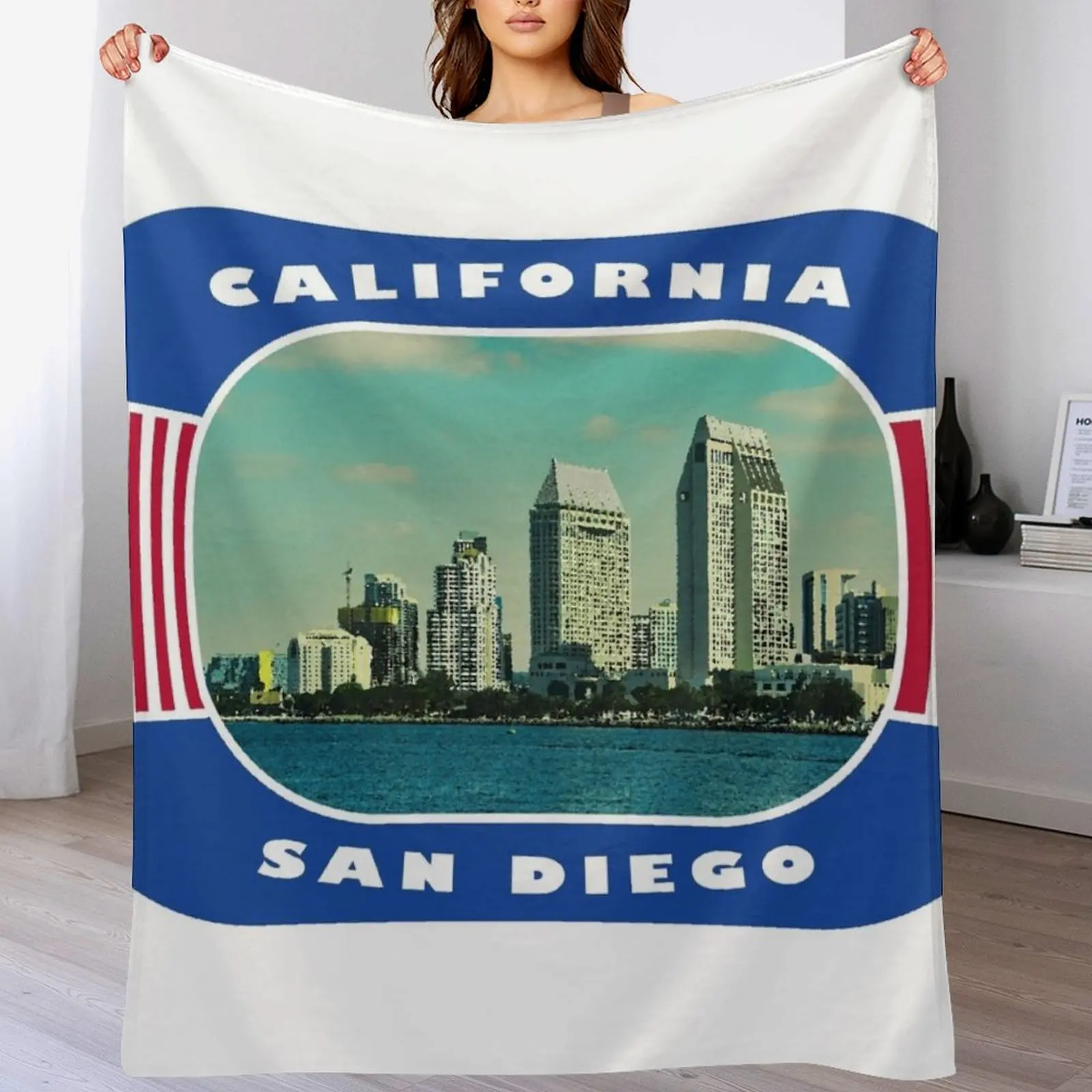 California, San Diego, USA Throw Blanket Plush Fuzzy Cozy Blanket for Couch Sofa
California, San Diego, USA Throw Blanket Plush Fuzzy Cozy Blanket for Couch Sofa