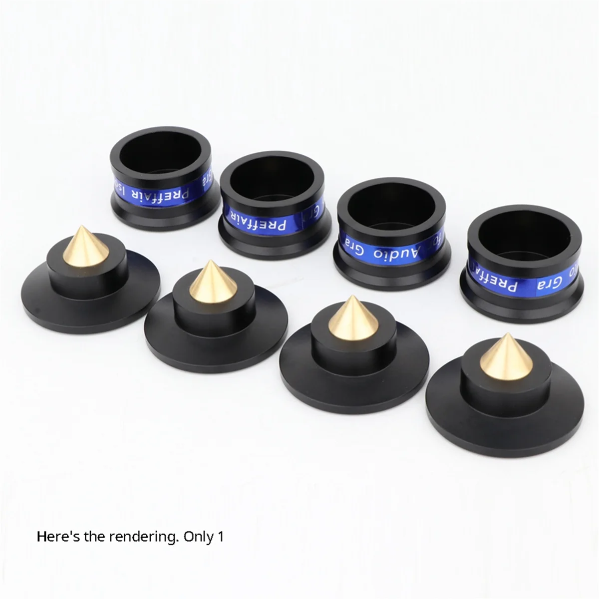 Speaker Isolation Spikes Speaker Base Pads with Non-Slip Base Pad Aluminium Anti-Vibration for Turntable Amplifier B -B12B
Speaker Isolation Spikes Speaker Base Pads with Non-Slip Base Pad Aluminium Anti-Vibration for Turntable Amplifier B -B12B