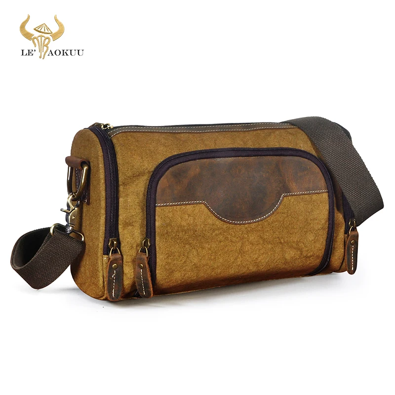 Canvas+Real Crazy Horse Leather Male Messenger bag Satchel Design Cross-body One Shoulder bag School Book Bag For Men Male B258
Canvas+Real Crazy Horse Leather Male Messenger bag Satchel Design Cross-body One Shoulder bag School Book Bag For Men Male B258
