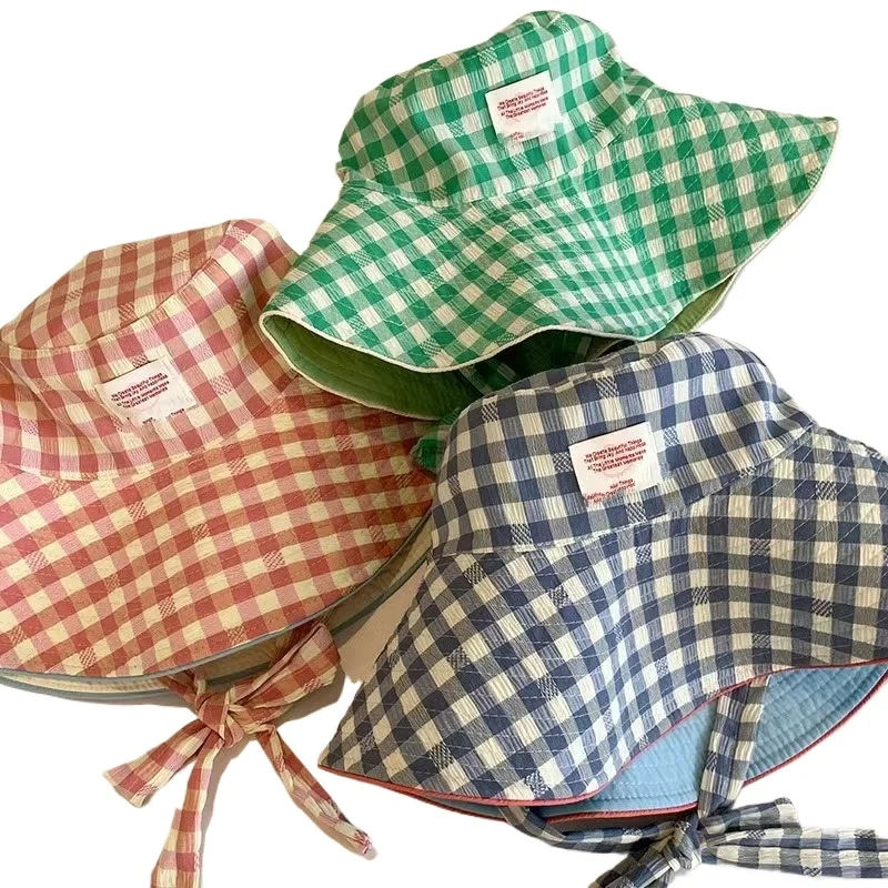 Корейская версия клетчатая шляпа-ведро с широким краем и ремешком, солнцезащитная шляпа, женские шляпы для бассейна, летние шляпы с большими полями, демонстрирующие лицо, маленькие солнцезащитные шляпы
Корейская версия клетчатая шляпа-ведро с широким краем и ремешком, солнцезащитная шляпа, женские шляпы для бассейна, летние шляпы с большими полями, демонстрирующие лицо, маленькие солнцезащитные шляпы