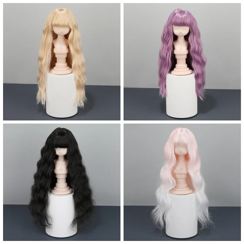 Новый 1/3 1/4 1/6 парик куклы BJD, длинные вьющиеся волосы с челкой, мягкий шелк, высокотемпературные волосы куклы, сделай сам, нарядные игрушки, аксессуары
Новый 1/3 1/4 1/6 парик куклы BJD, длинные вьющиеся волосы с челкой, мягкий шелк, высокотемпературные волосы куклы, сделай сам, нарядные игрушки, аксессуары