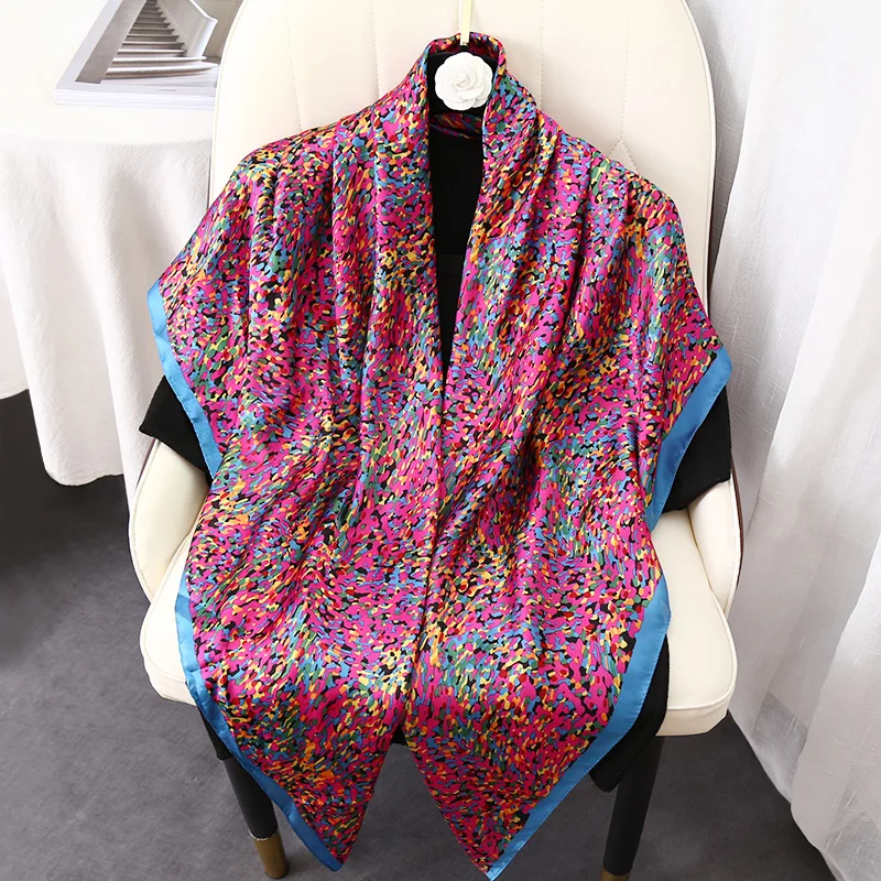 Spring Autumn Sun Protective Letter Printed Imitated Silk Muslim Hijabs For Woman 110cm Square Foulard Shawl
Spring Autumn Sun Protective Letter Printed Imitated Silk Muslim Hijabs For Woman 110cm Square Foulard Shawl