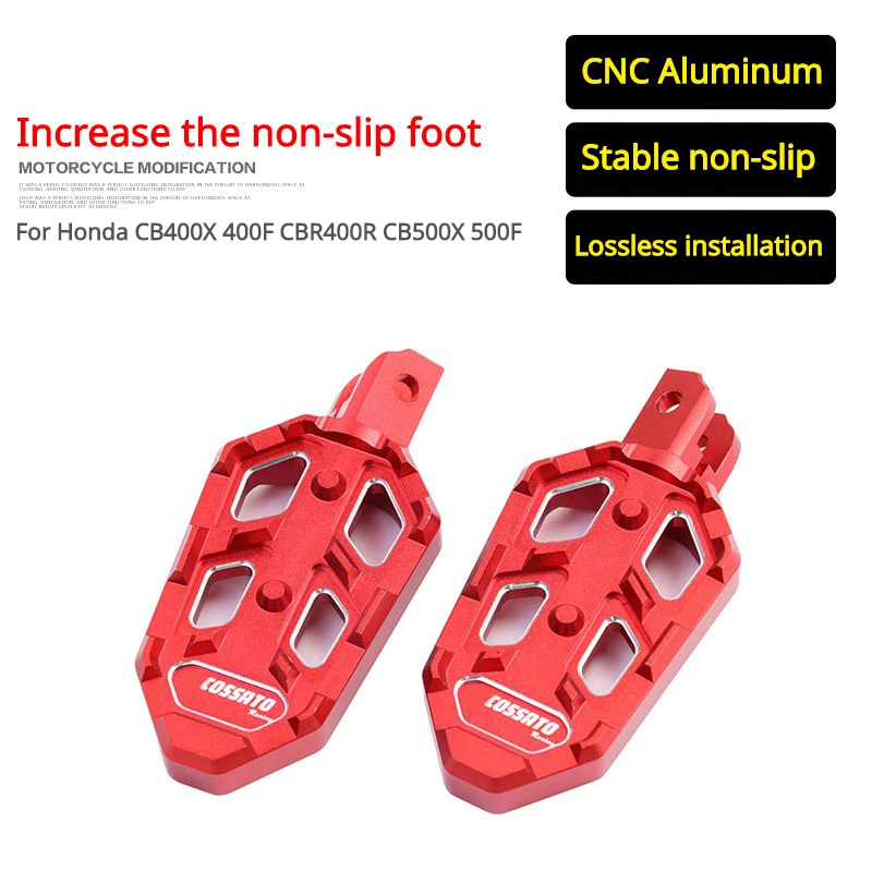 CNC Motorcycle Front Rear Foot Rests FootpegsExtender Pedal for Honda CB400X 400F CBR400R CB500X 500F CB CBR 400 500 X F
CNC Motorcycle Front Rear Foot Rests FootpegsExtender Pedal for Honda CB400X 400F CBR400R CB500X 500F CB CBR 400 500 X F