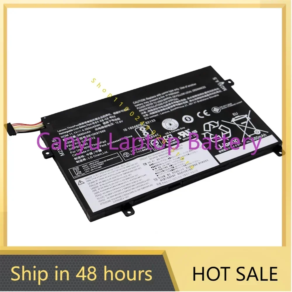 Новый аккумулятор для ноутбука 01AV411 01AV412 01AV413 для Lenovo Thinkpad E470 E470C серии E475SB10K97568 SB10K97569 45 Втч 4050 мАч
Новый аккумулятор для ноутбука 01AV411 01AV412 01AV413 для Lenovo Thinkpad E470 E470C серии E475SB10K97568 SB10K97569 45 Втч 4050 мАч